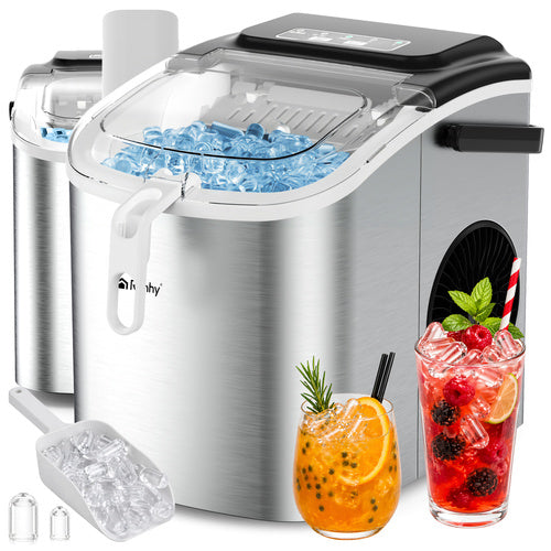 Aparat Cuburi Gheata, 2 Marimi, 12kg/zi, Rezervor 1.2L, Senzori Automati