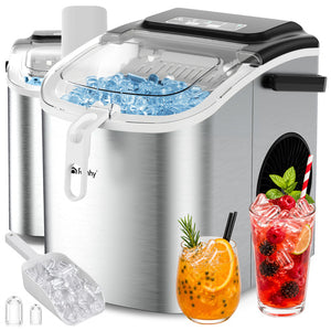 Aparat Cuburi Gheata, 2 Marimi, 12kg/zi, Rezervor 1.2L, Senzori Automati