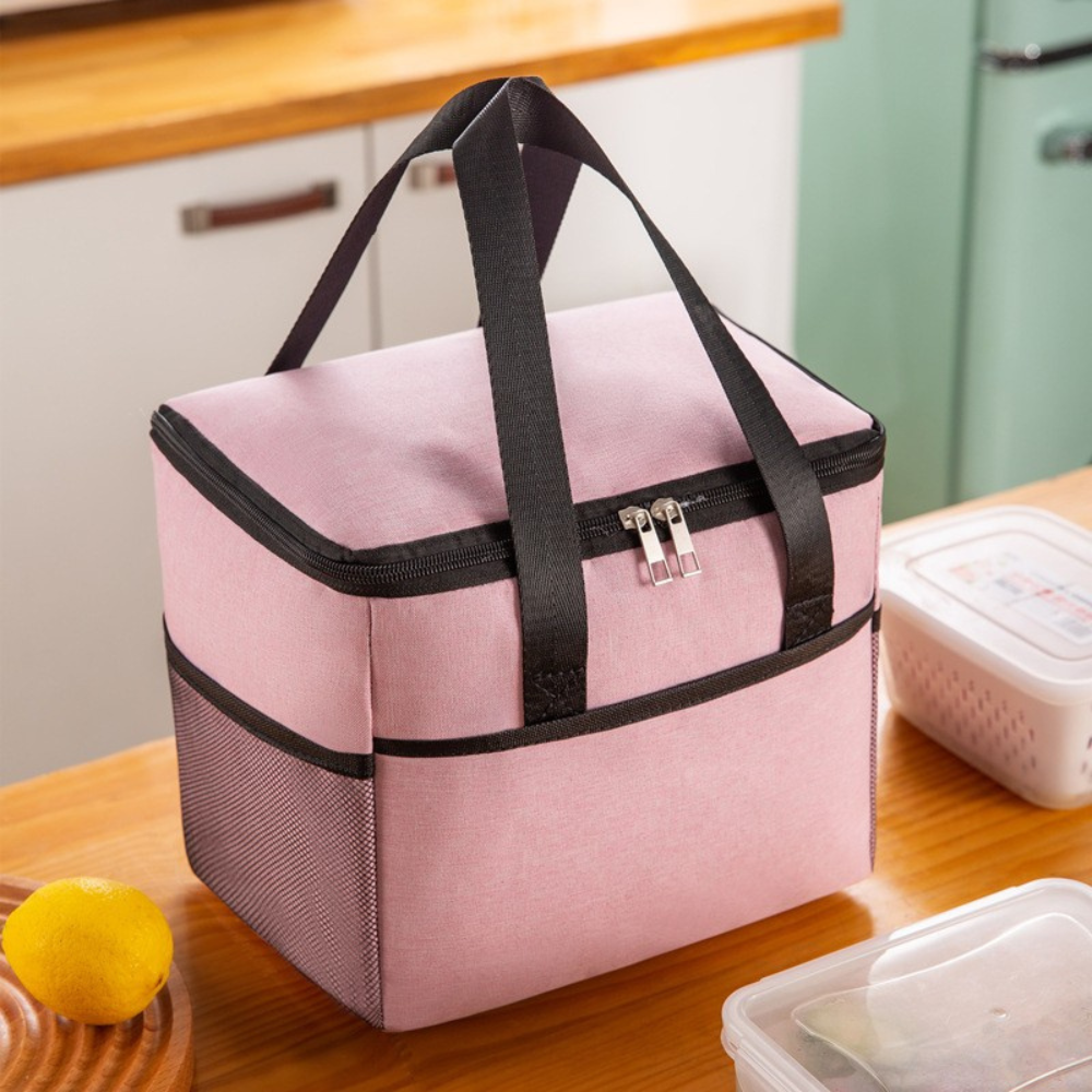 Thermal Lunch Bag, 24x18x21cm, Waterproof, Side Pockets