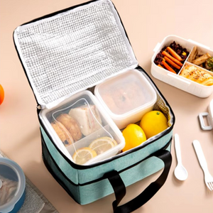 Thermal Lunch Bag, 24x18x21cm, Waterproof, Side Pockets