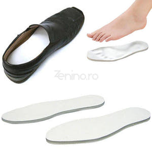 Set of 2 Memory Foam Insoles - Insole Type, Shoe Inner Support, Adjustable, Corn Prevention, Universal Size, White