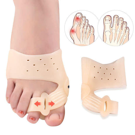 Set of 2 Finger Correctors, Reduces Inflammation, Suitable for Mounts, Universal Size, Silicone, Skin Color