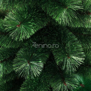 Brad de Craciun, Model Pin, Artificial, Ramuri Stufoase, Suport Metalic/Plastic, Usor de Instalat, Verde