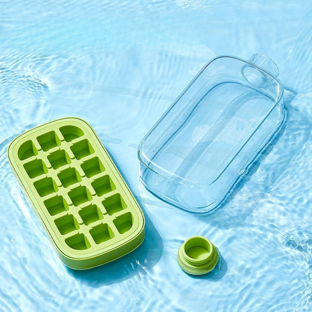 Forma de Gheata 2in1, Tip Sticla cu Pai, 12 Cuburi, 500ml