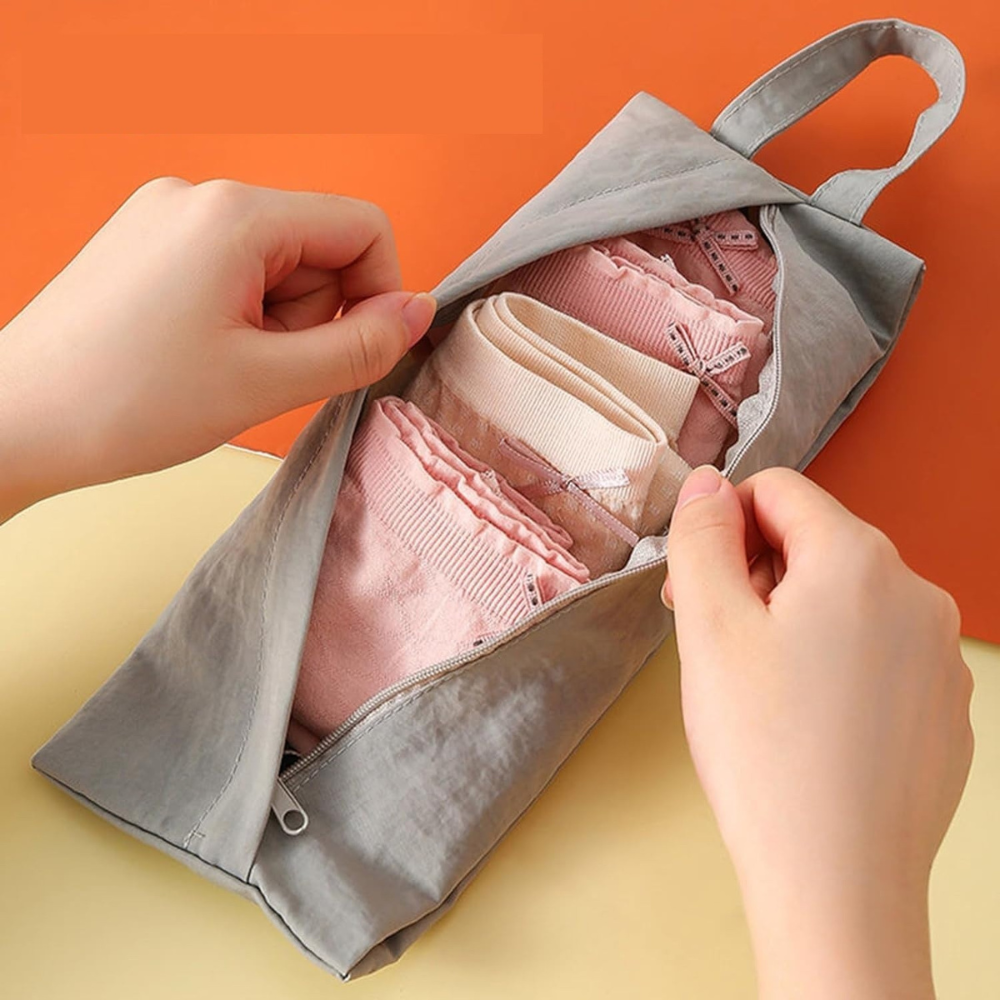 Underwear Storage Bag, for Travel, Waterproof, 10x20x3cm
