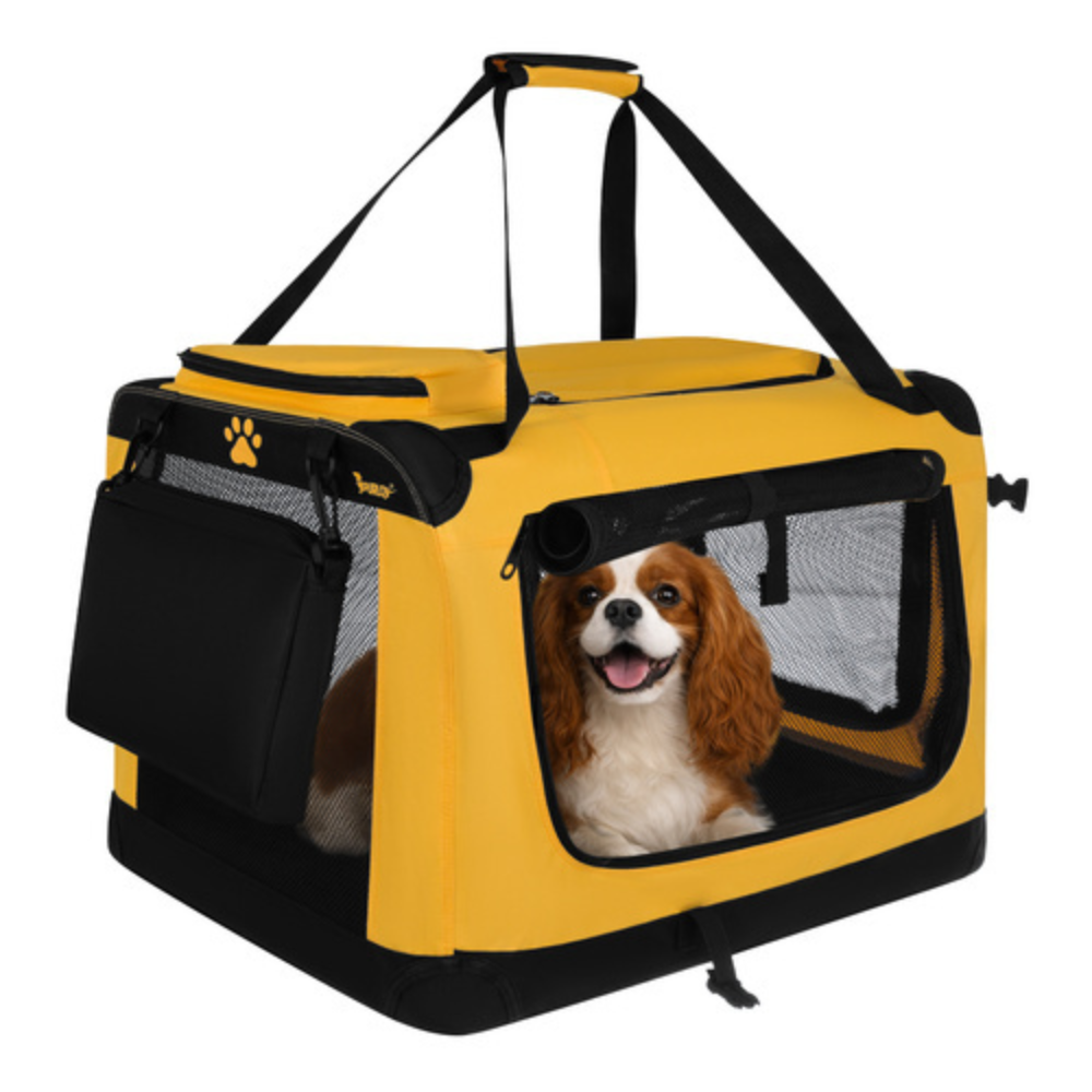 Geanta Transport Animale, 44x60x42cm, Caini, Pisici, Greutata Maxima 25 kg, Cadru Metalic