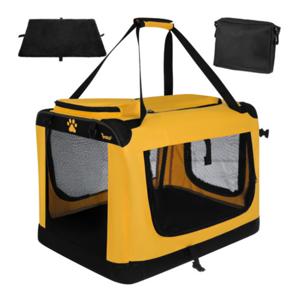 Geanta Transport Animale, 44x60x42cm, Caini, Pisici, Greutata Maxima 25 kg, Cadru Metalic