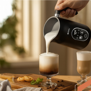 Aparat Spumat Lapte, 500 W, Control Temperatura, Model Electric, Afisaj Digital