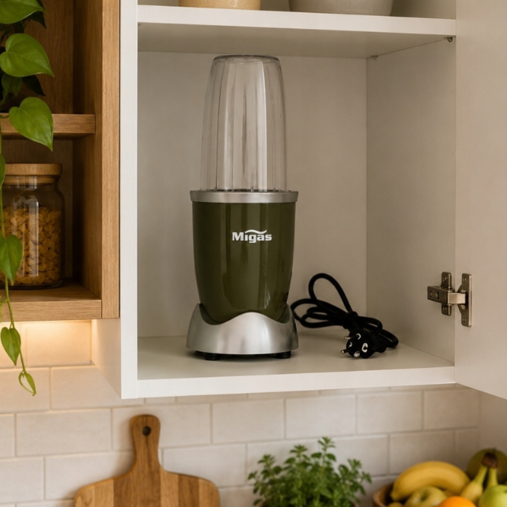 Blender Smoothie, 600W, 3 Recipiente, 2 Tipuri de Lame, Zdrobeste Gheata