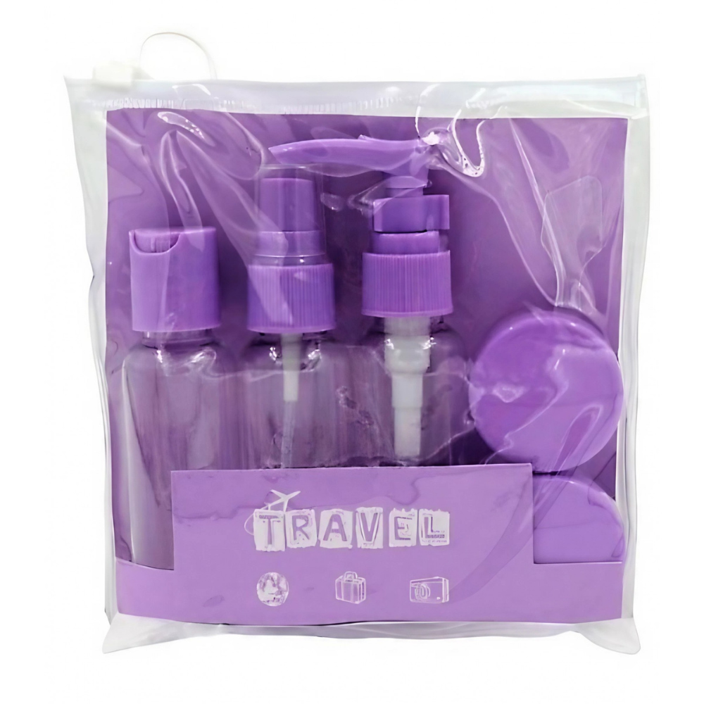 Set of 5 Travel Containers, 40ml, Product Organization, for Airplane, Plastic