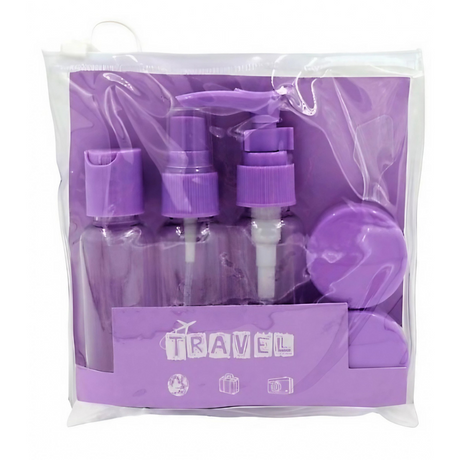 Set of 5 Travel Containers, 40ml, Product Organization, for Airplane, Plastic