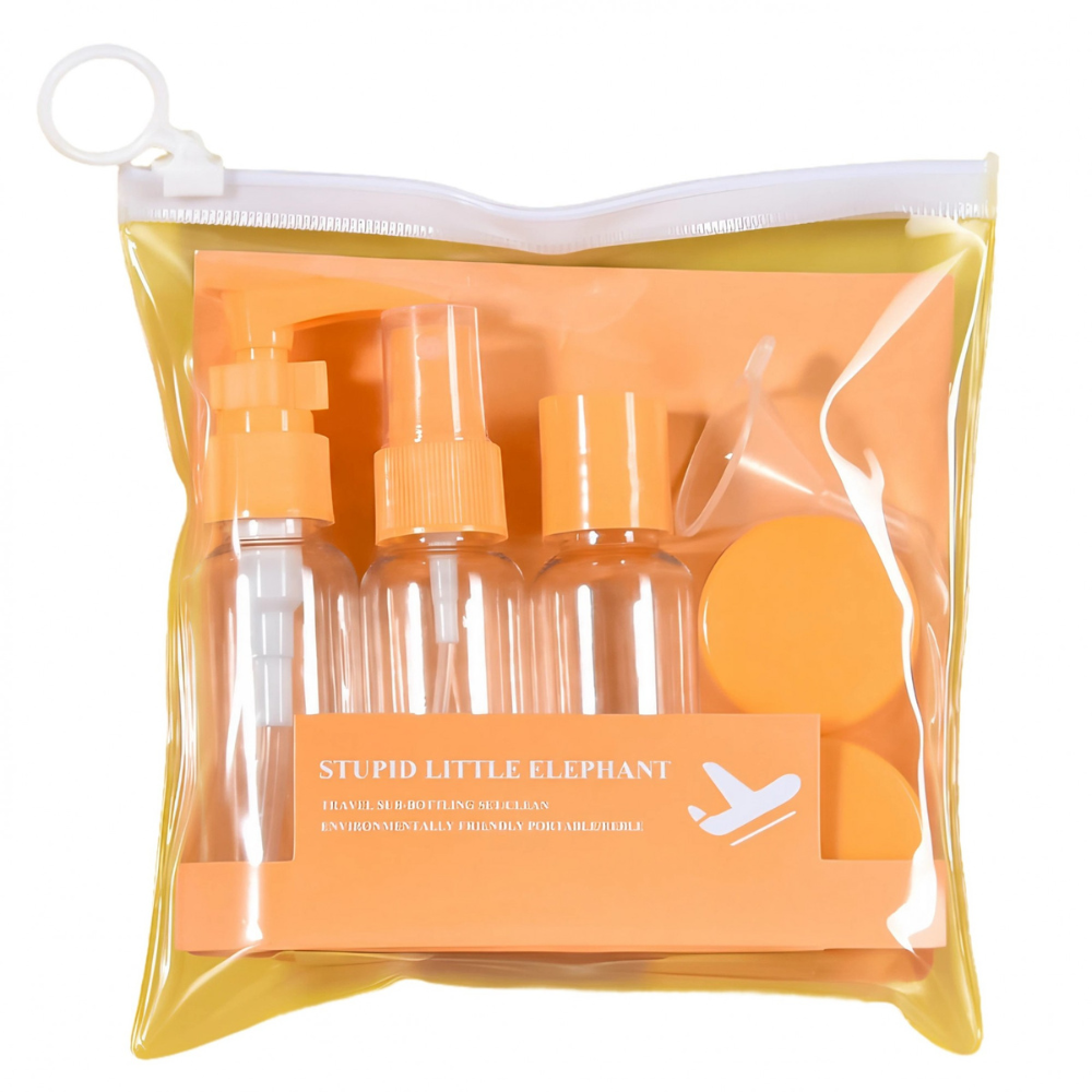 Set of 5 Travel Containers, 40ml, Product Organization, for Airplane, Plastic
