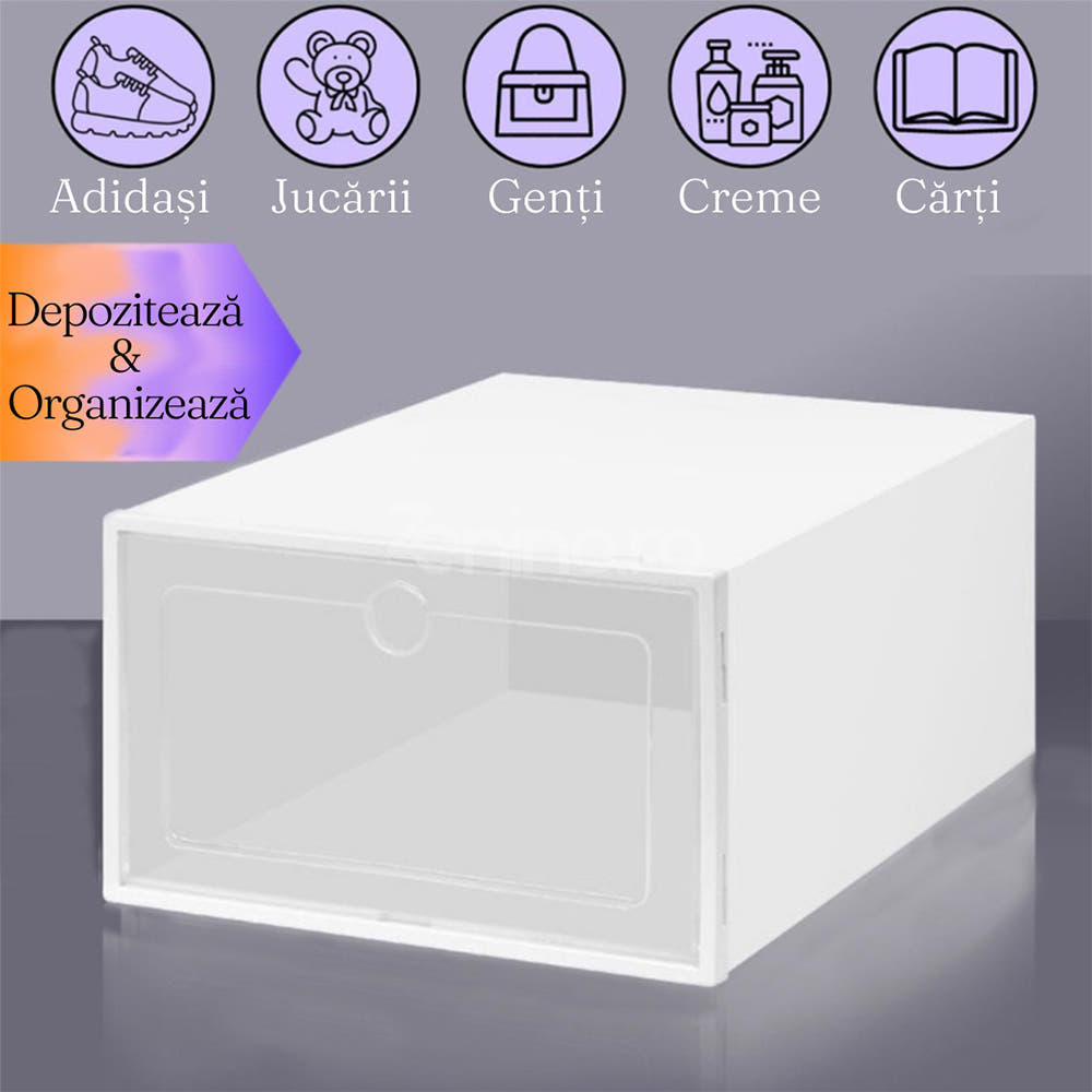 Cutie Depozitare Incaltaminte, Organizare Pantofi, Protectie Impotriva Prafului