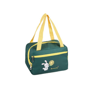 Geanta Termica pentru Pranz, Model Iepuras, 6.4L, 30x21x20cm, Impermeabila, Buzunar Frontal