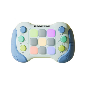 Pop It Console Toy, 6 Function Buttons, 5 Game Modes, Music Playback, RGB Lights