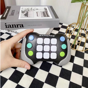Pop It Console Toy, 6 Function Buttons, 5 Game Modes, Music Playback, RGB Lights