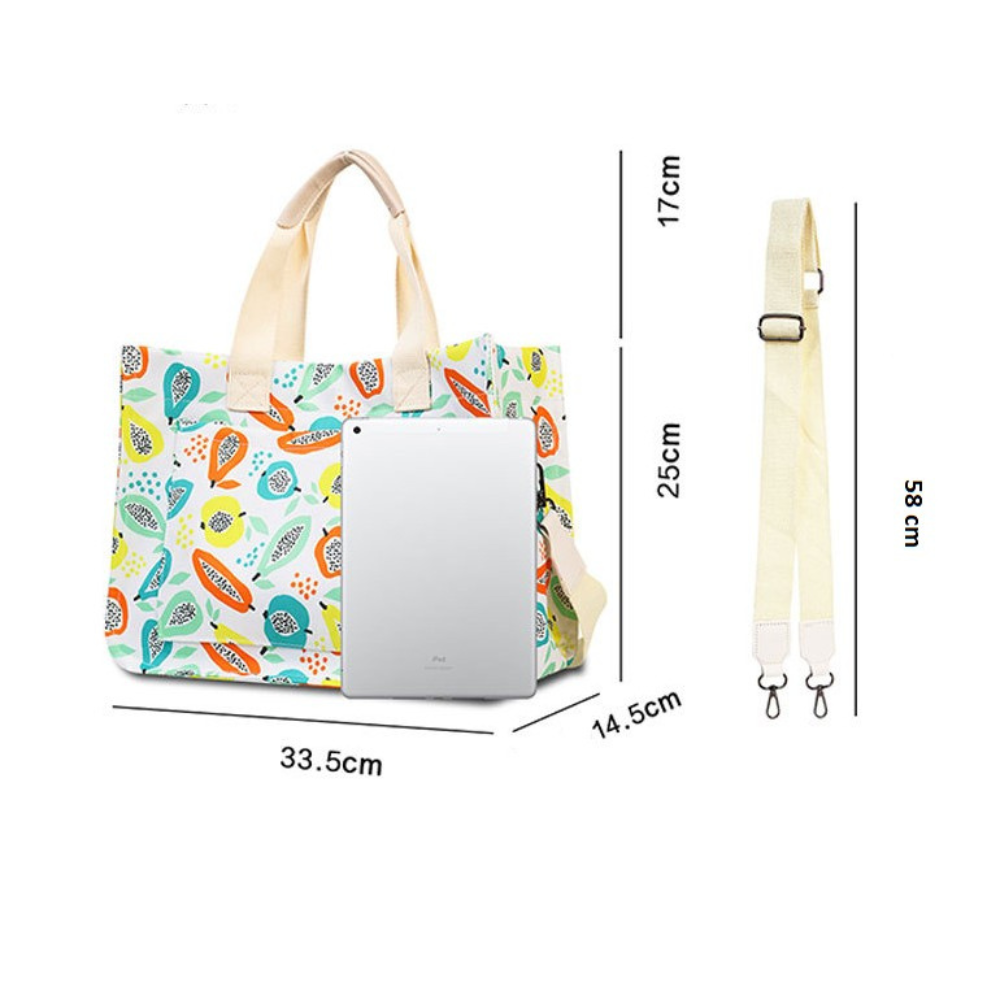 Handbag, Side Pockets, Adjustable Shoulder Strap, Snap Closure