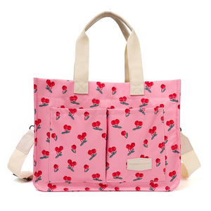 Handbag, Side Pockets, Adjustable Shoulder Strap, Snap Closure