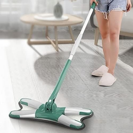 Microfiber Mop, Super Absorbent, Wringing System, 140cm Telescopic Rod, 360 Rotation 