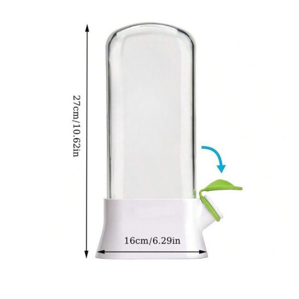 Herb Storage Container, Water Filling System, Easy to Use, 27x16 cm, White