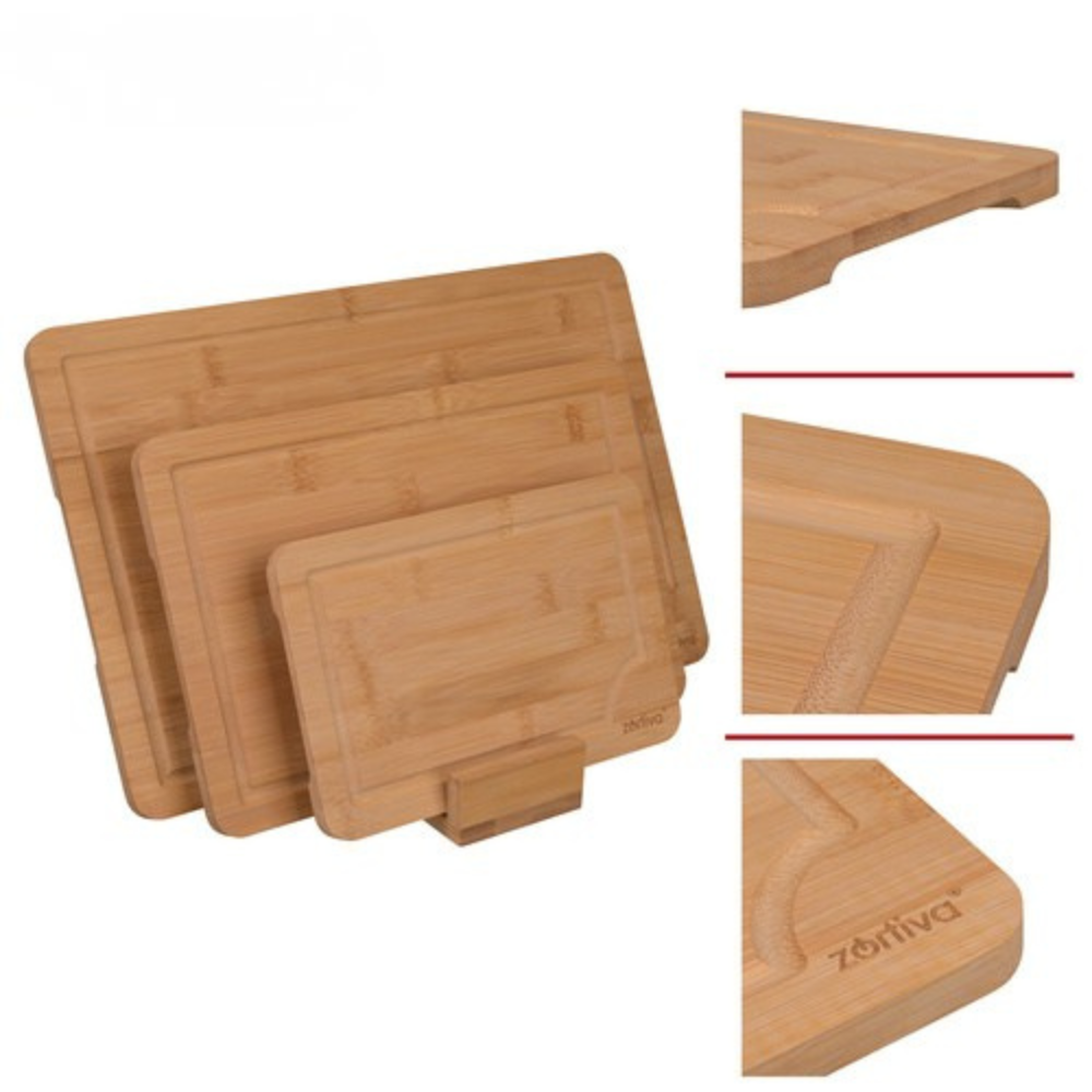 Set 3 Tocatoare Bambus, Suport Inclus, Material Durabil