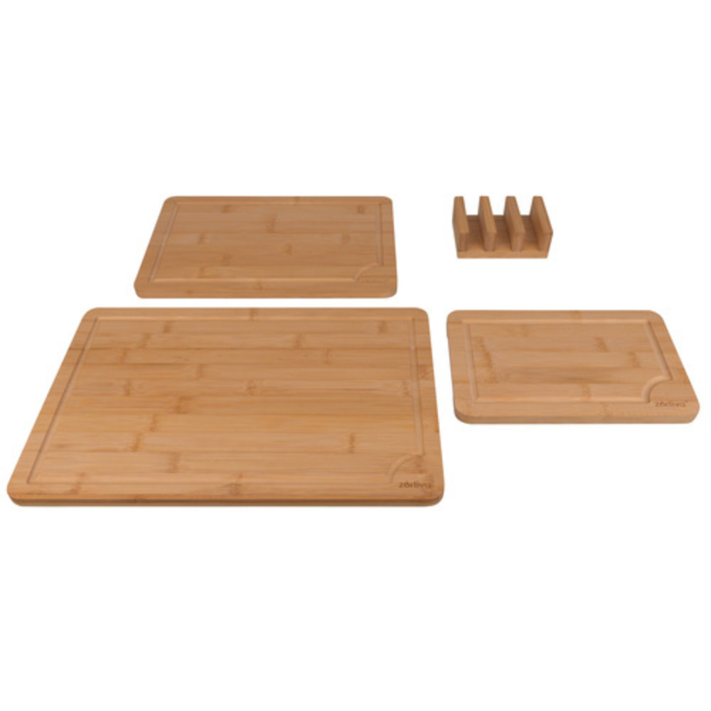 Set 3 Tocatoare Bambus, Suport Inclus, Material Durabil