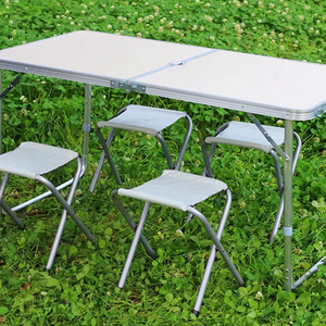 Set Masa Camping, Cu 4 Scaune, Model Pliabil, 120x60x70cm