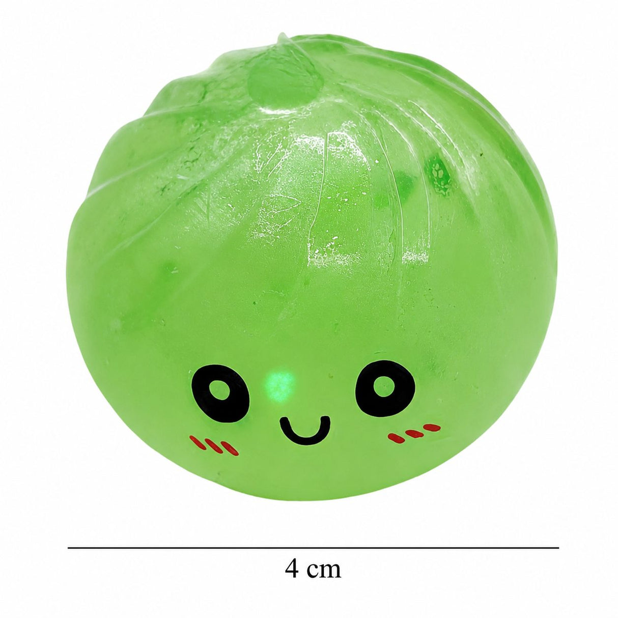 Jucarie Squishy Dumpling Needoh, Model cu Sclipici, Antistres Senzoriala, 4cm, Culoare Mix Surpriza