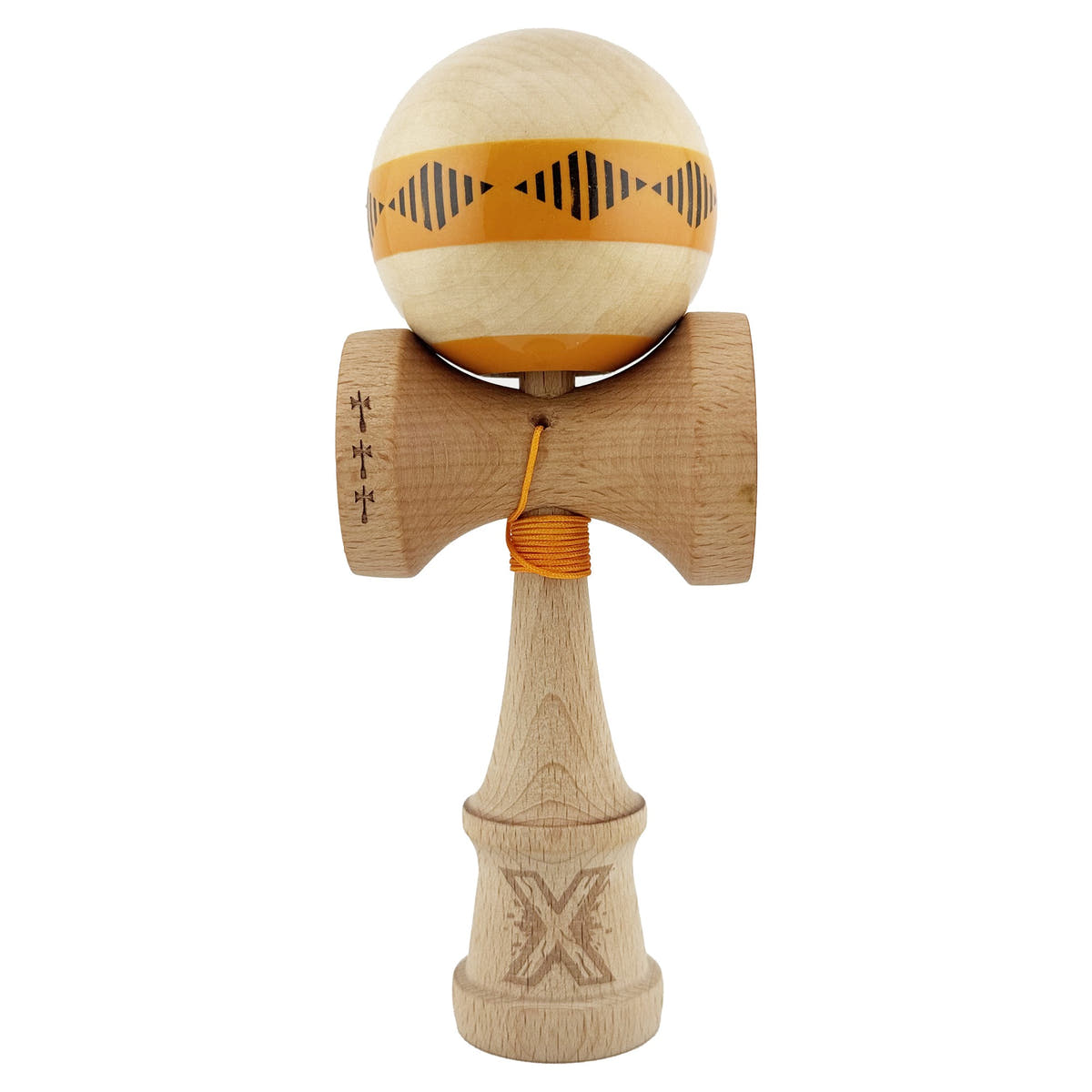 Kendama X Frequency Original, Big Cups V2, Super Sticky, Rulment Metalic, Ata 55cm