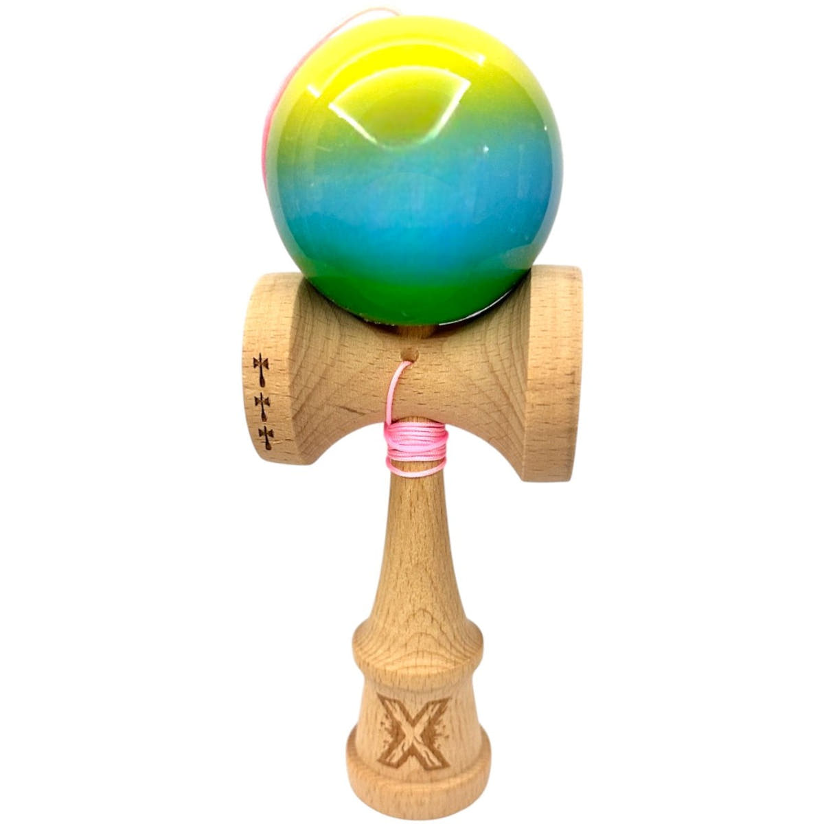 Kendama X Original Big Cups, Super Sticky, Ata 55cm, Rulment Metalic, Infinity Edition