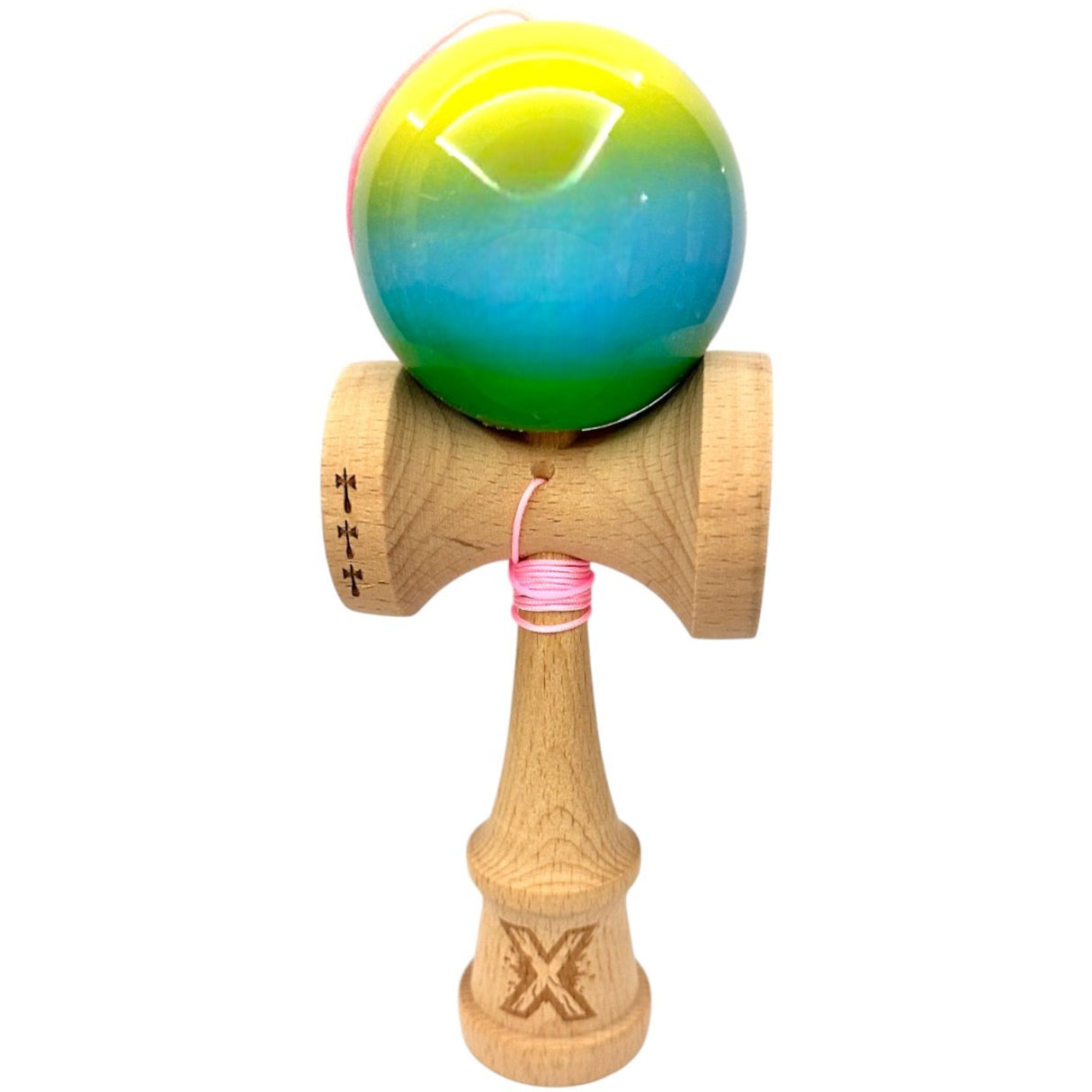 Kendama X Original Big Cups, Super Sticky, Ata 55cm, Rulment Metalic, Infinity Edition