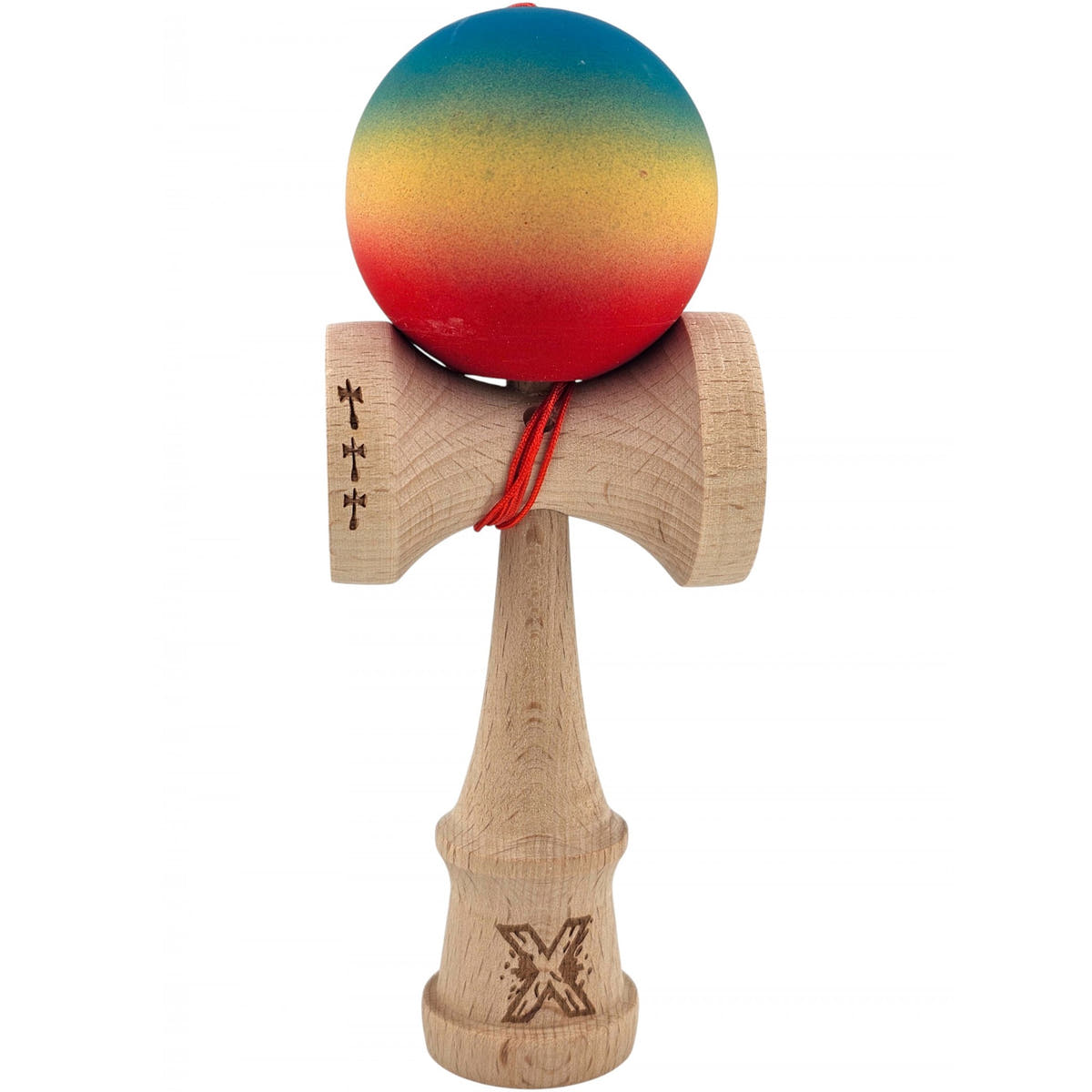 Kendama X Original Big Cups, Rubber Grip, Ata 55cm, Rulment Metalic, Infinity Edition
