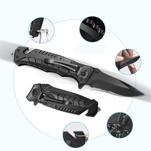 Kit Supravietuire 19in1, Instrumente Multifunctionale, Lanterna, Model Compact
