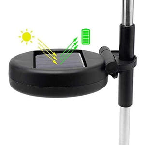 Lampa Solara 120 LED-uri, Model Artificii, 50W, Inaltime 90cm