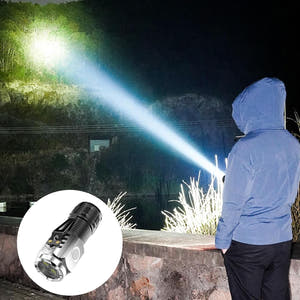 Lanterna cu 3 Nuclee LED, Raza 150m, 5W, Autonomie 4-20 Ore, Incarcare USB