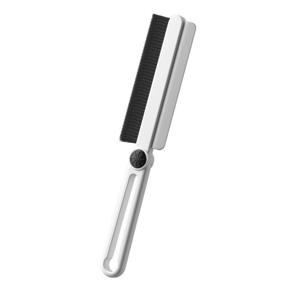 2in1 Cleaning Brush, for Narrow Spaces, Grout Cleaning, Rotating End, 24.7x4.5cm, White/Cream