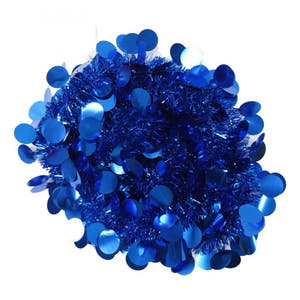 Christmas Tinsel, Various Designs, 2m x 11cm, Red, Blue, Pink