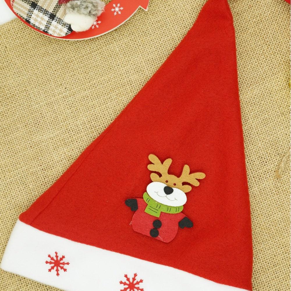Zenino® Christmas Hat - Christmas Tree/Reindeer Pattern, Universal Size, Red
