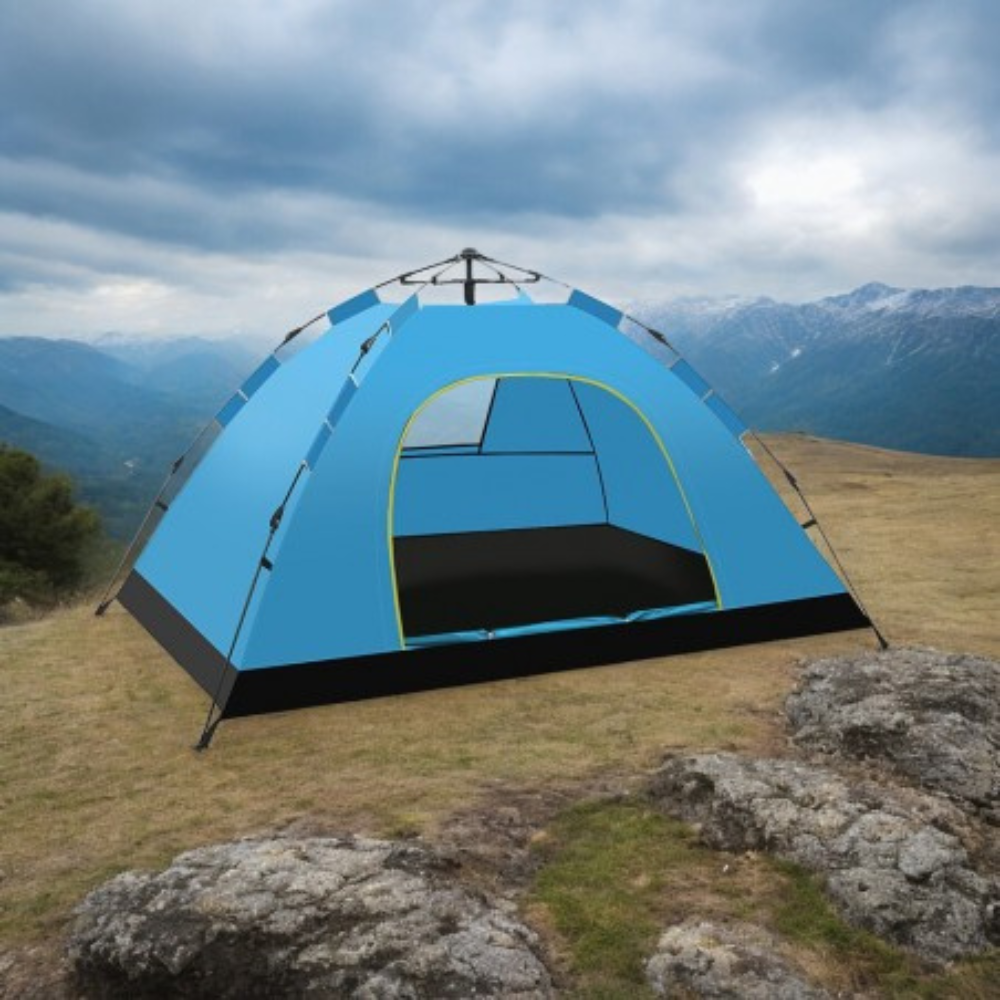 Cort de Camping, Impermeabil, 200x140x115cm, Geanta Transport, Usor de Instalat