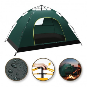 Cort de Camping, Impermeabil, 200x140x115cm, Geanta Transport, Usor de Instalat