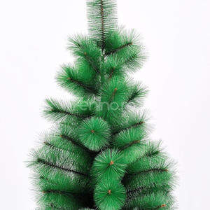 Christmas Tree, Pine Model, Artificial, Bushy Branches, Metal/Plastic Stand, Easy to Install, Green