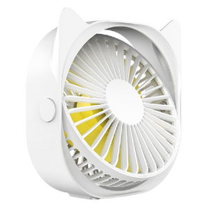 Mini Desk Fan, 3 Speeds, 360 Rotation, USB Charging