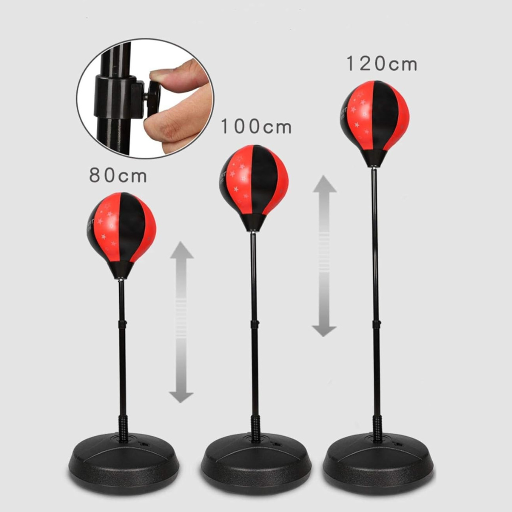 Boxing Ball Toy, Adjustable Stand, Protective Gloves, +3 Years