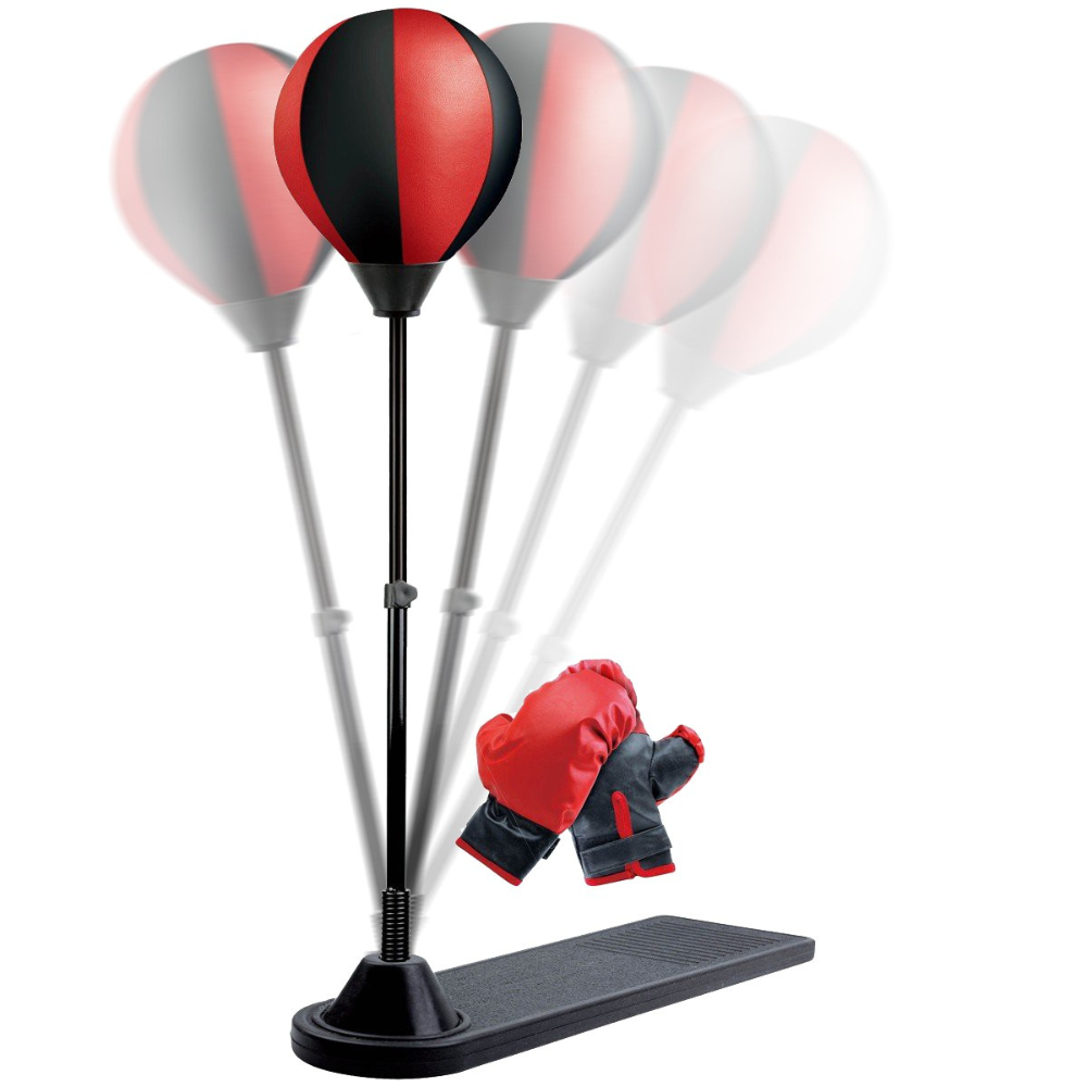 Boxing Ball Toy, Adjustable Stand, Protective Gloves, +3 Years