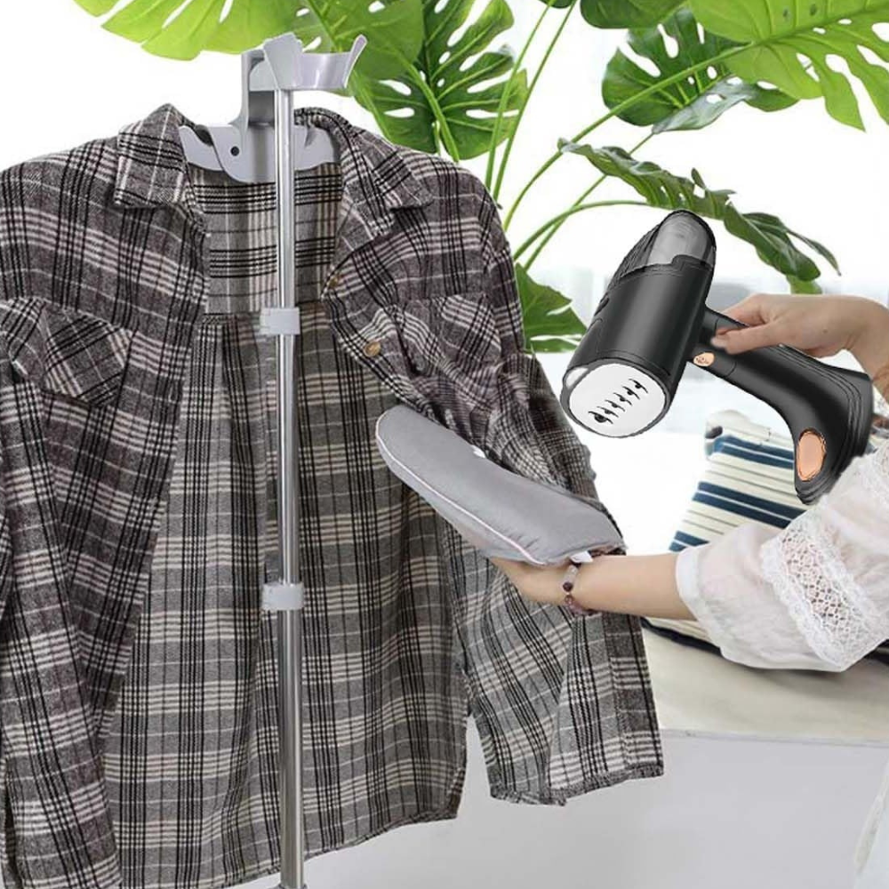 Vertical Steam Iron, 1500W, 138ml Tank, Portable, Anti-Calc Function