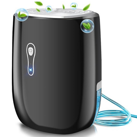 Electric Dehumidifier, Anti-Mold, Low Energy Consumption, 330ml/24h, Silent, 0.8L Tank, 22W