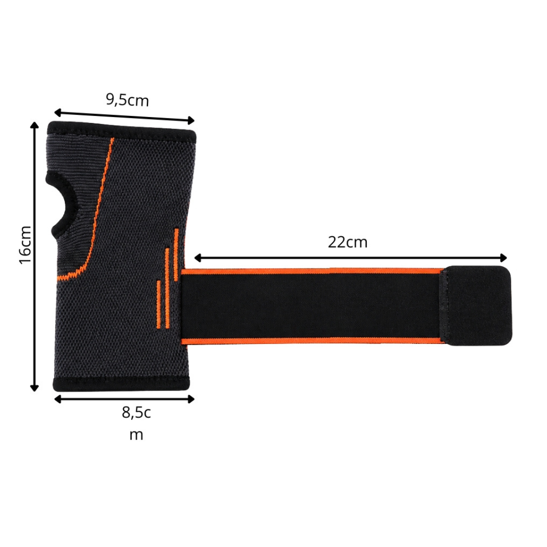Orteza Incheietura cu Suport Deget, Curea Ajustabila, Confortabil de Purtat, Prindere Velcro