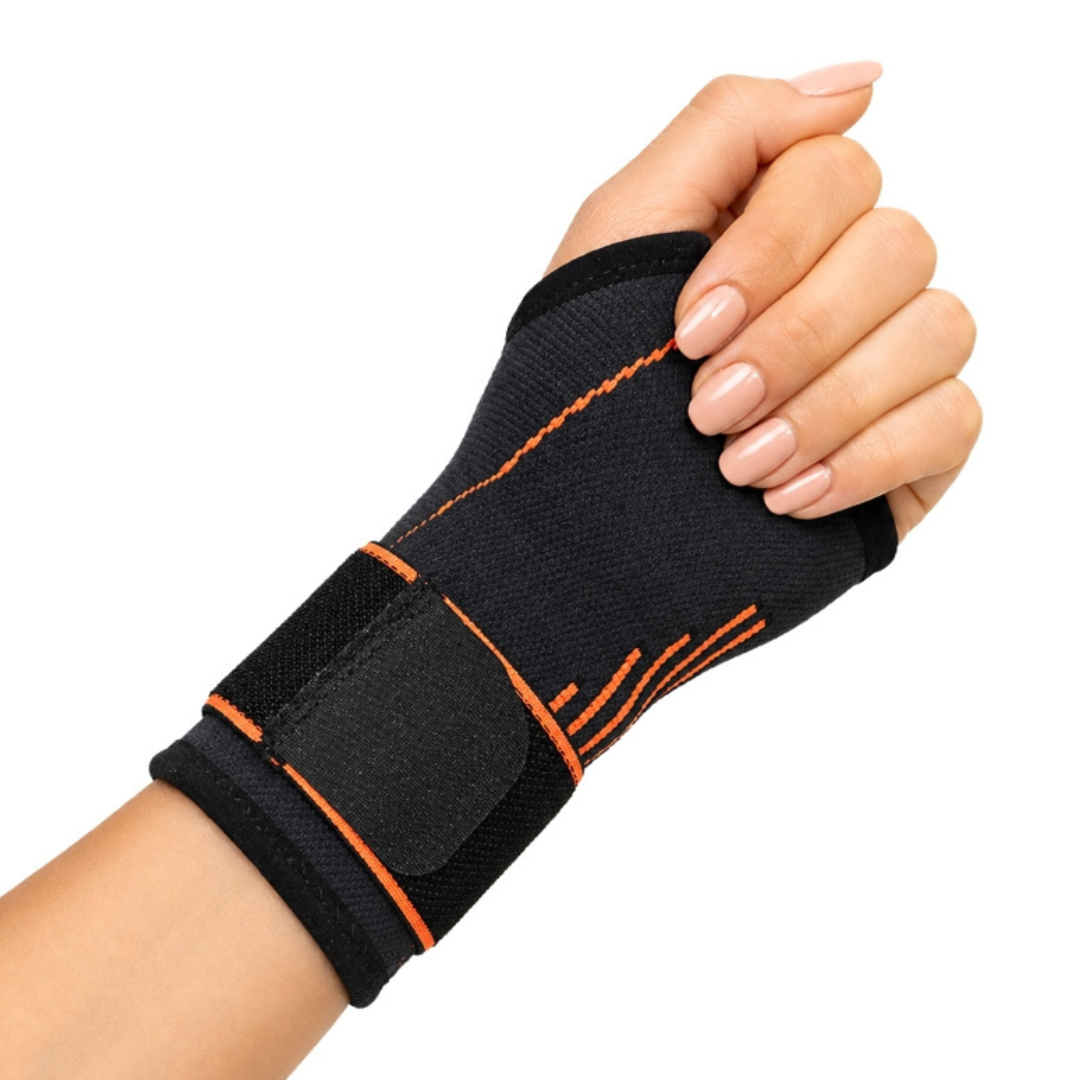 Orteza Incheietura cu Suport Deget, Curea Ajustabila, Confortabil de Purtat, Prindere Velcro