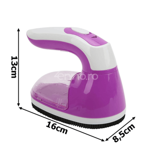 Lint Remover, 5W Power, Suitable for Clothes, Sofa, 6 Cutting Blades, USB Charging, Purple/Pink