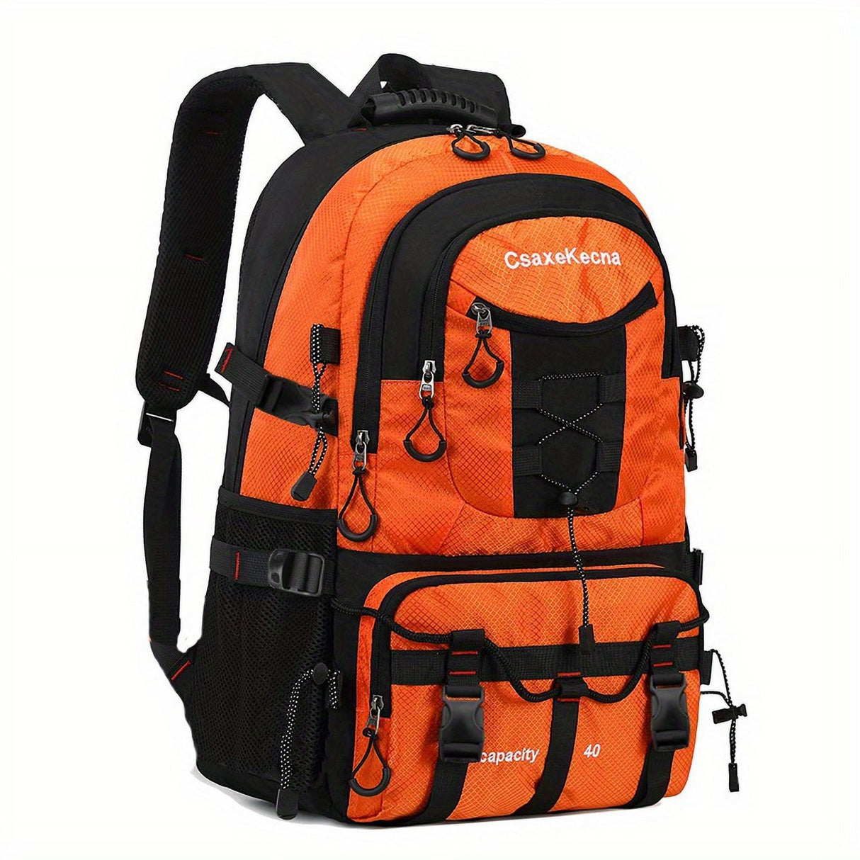 35L Travel Backpack, Compartmented, Laptop Protection, Side Pockets, Waterproof Material